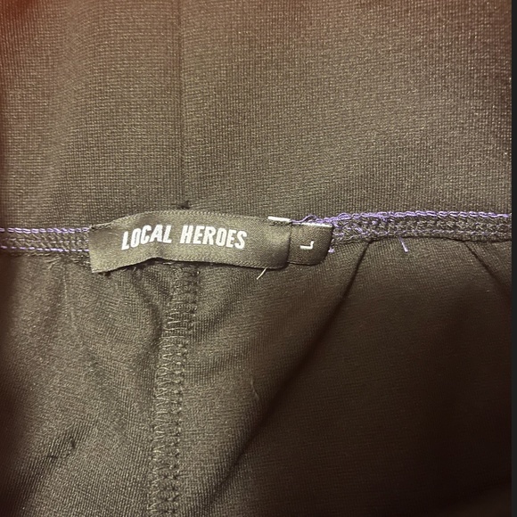 Local Heroes black fantasy colourful seams biker short NWT - Picture 6 of 9